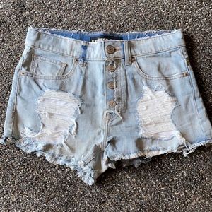 Express Denim high waisted Jean shorts size 4